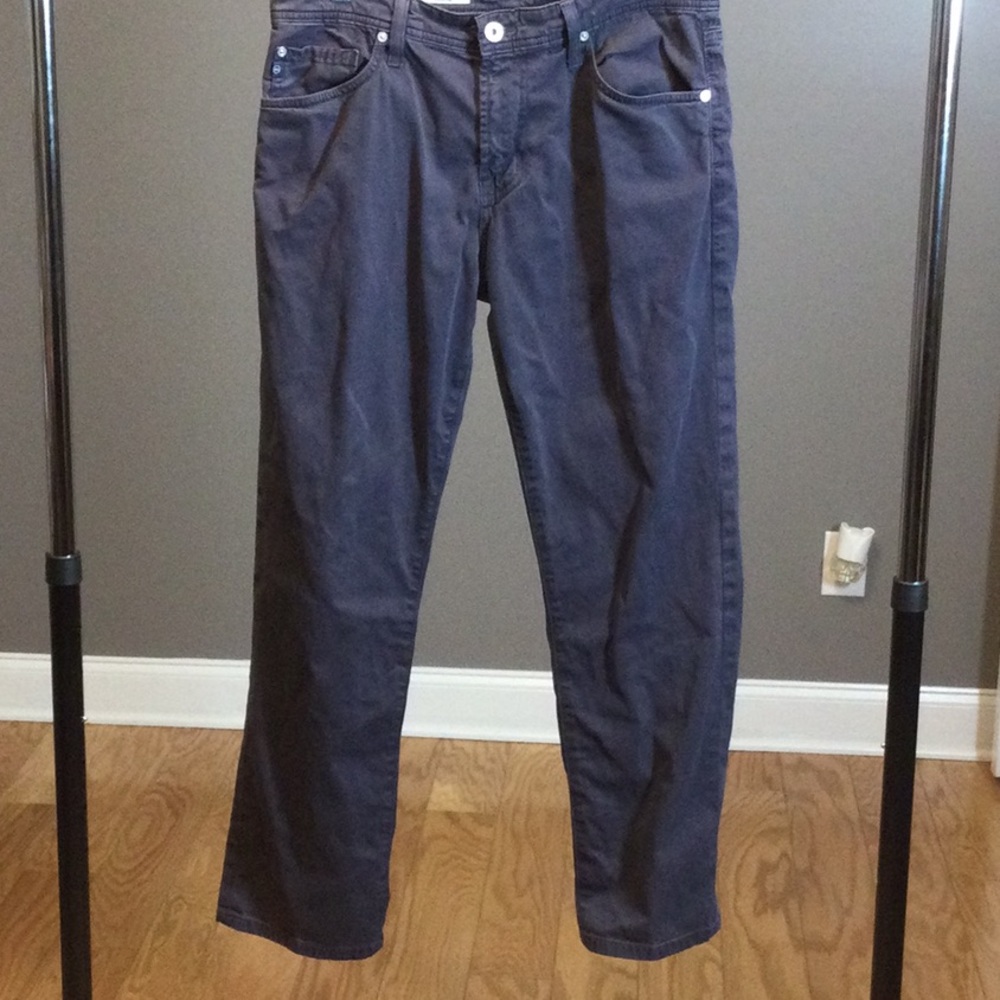 33x32 Adriano Goldschmied (AG) Classic Deep Navy Graduate Straight-Leg Pants